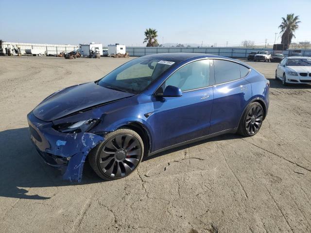 TESLA MODEL Y 2021 blue  electric 5YJYGDEF3MF261634 photo #1