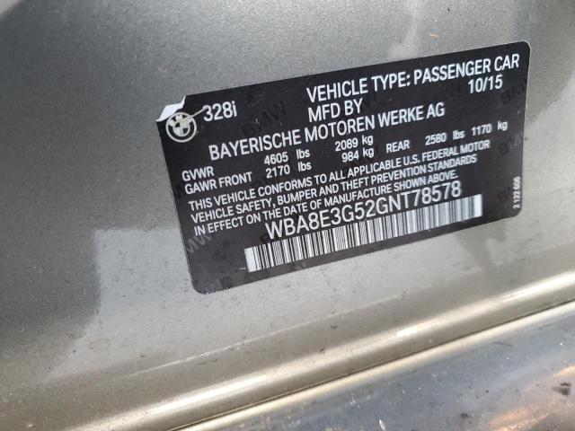 2016 BMW 328 XI SUL - WBA8E3G52GNT78578