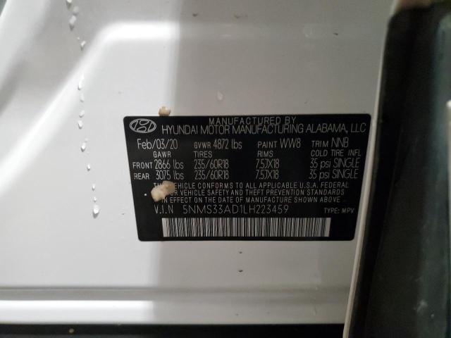 2020 HYUNDAI SANTA FE S - 5NMS33AD1LH223459