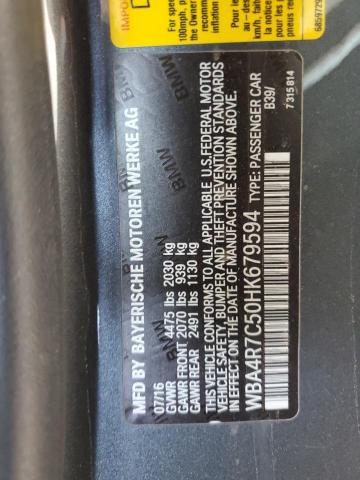 VIN WBA4R7C50HK679594 2017 BMW 4 SERIES no.12