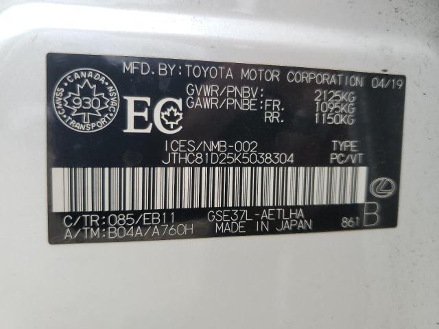 VIN JTHC81D25K5038304 2019 LEXUS IS no.13