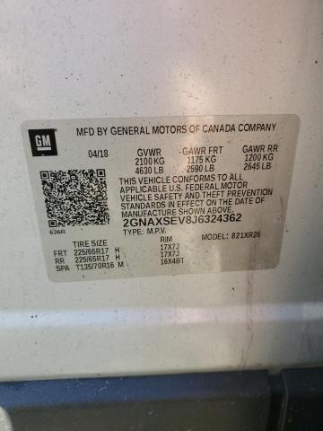 2018 CHEVROLET EQUINOX LT - 2GNAXSEV8J6324362