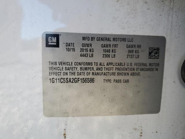 2016 CHEVROLET MALIBU LIM - 1G11C5SA2GF156586