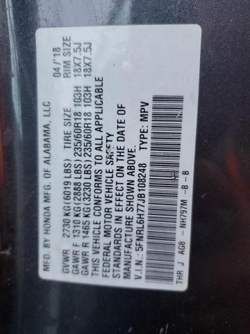 2018 HONDA ODYSSEY EX - 5FNRL6H77JB108248