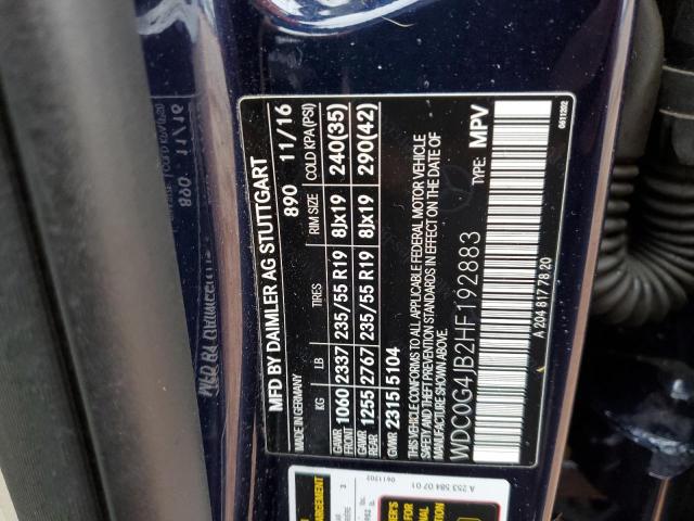 2017 MERCEDES-BENZ GLC 300 - WDC0G4JB2HF192883