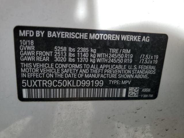 VIN 5UXTR9C50KLD99199 2019 BMW X3 no.13