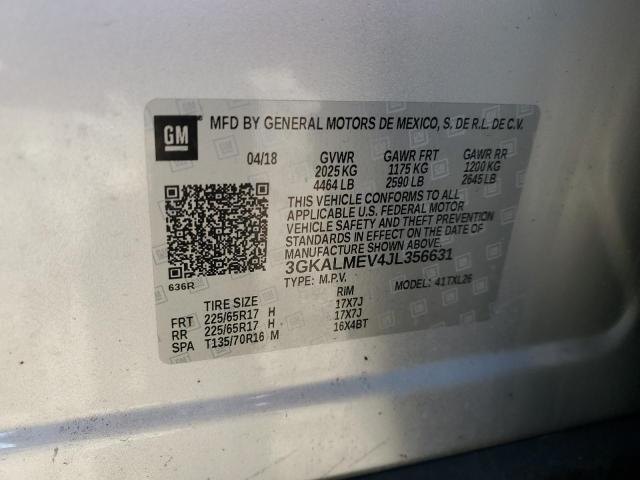2018 GMC TERRAIN SL - 3GKALMEV4JL356631
