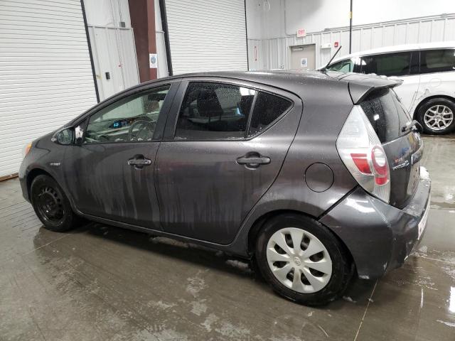 TOYOTA PRIUS C 2014 gray  hybrid engine JTDKDTB37E1067315 photo #3