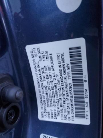 VIN 2HKRM3H75EH552909 2014 HONDA CRV no.13