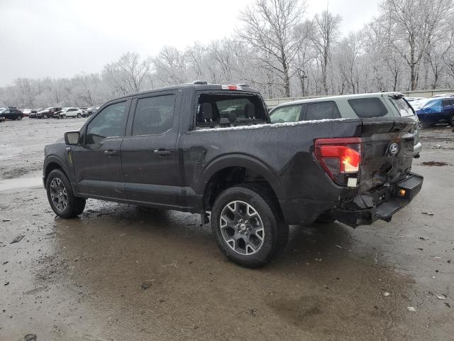 FORD F150 STX 2024 black  gas 1FTEW2KP4RKD43597 photo #3