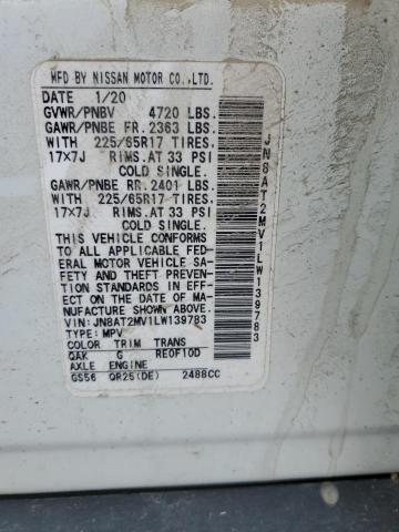 2020 NISSAN ROGUE S - JN8AT2MV1LW139783