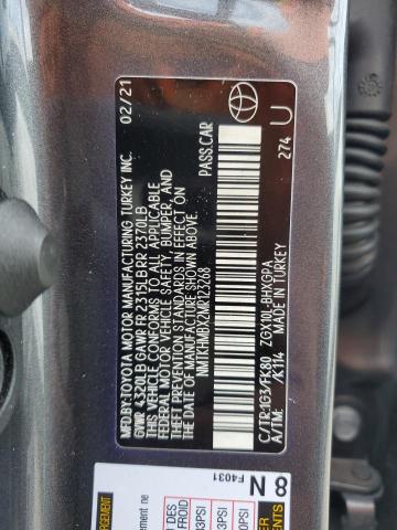 VIN NMTKHMBX2MR123268 2021 TOYOTA C-HR no.13