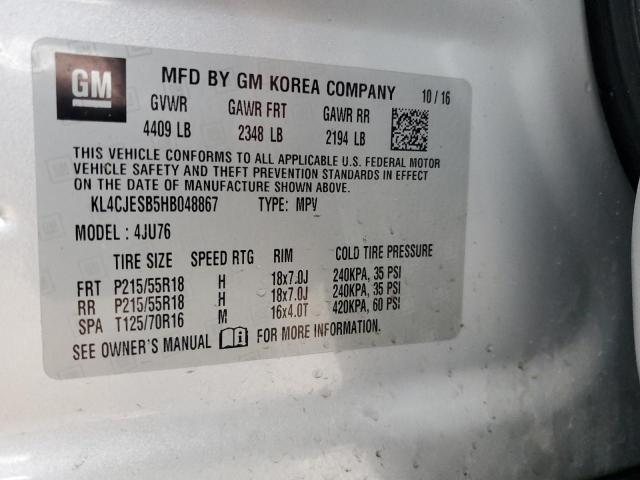 2017 BUICK ENCORE PRE - KL4CJESB5HB048867