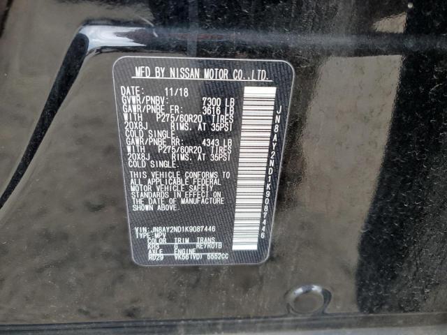 VIN JN8AY2ND1K9087446 2019 NISSAN ARMADA no.13