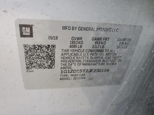 2018 CHEVROLET MALIBU LT - 1G1ZD5ST2JF230159
