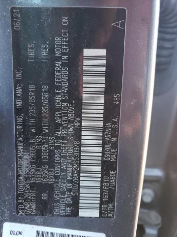 2021 TOYOTA HIGHLANDER - 5TDZZRAH2MS530978