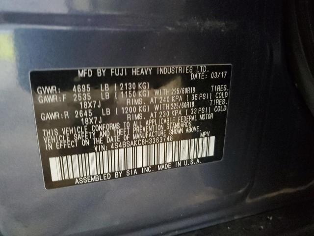 2017 SUBARU OUTBACK 2. - 4S4BSAKC8H3363748