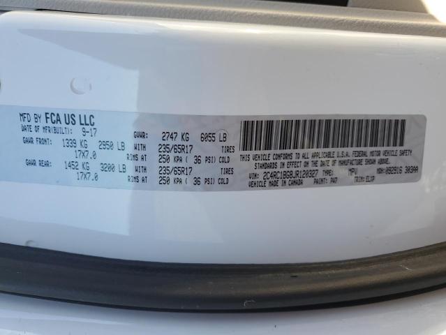 2018 CHRYSLER PACIFICA T - 2C4RC1BG8JR120327