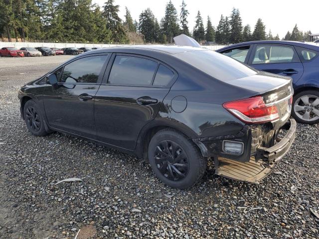 HONDA CIVIC LX 2013 black  gas 19XFB2F51DE278292 photo #3