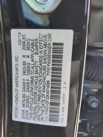 VIN 1HGCV2F32KA014086 2019 HONDA ACCORD no.12