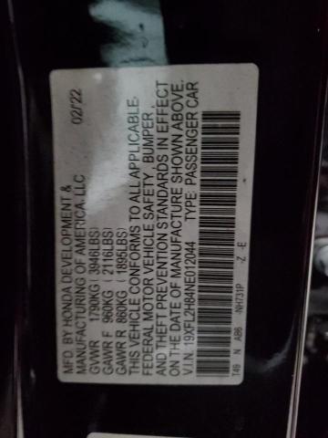 2022 HONDA CIVIC SPOR - 19XFL2H84NE012044