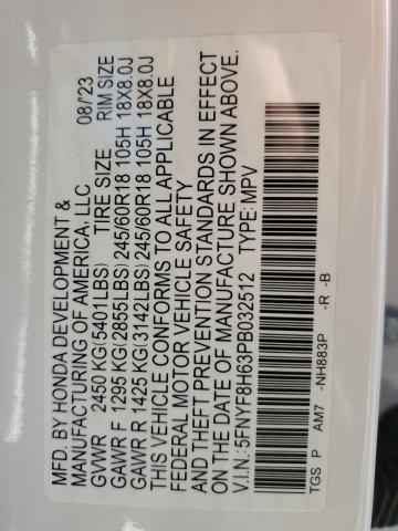 VIN 5FNYF8H63PB032512 2023 HONDA PASSPORT no.13