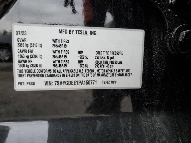 2023 TESLA MODEL Y - 7SAYGDEE1PA150771