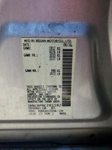 2016 NISSAN ALTIMA 2.5 - 1N4AL3AP4GC281582