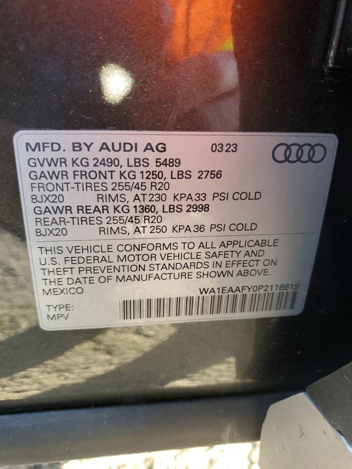 Lot #3033237870 2023 AUDI Q5 PREMIUM