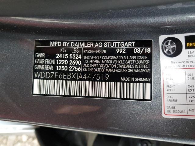 2018 MERCEDES-BENZ E 43 4MATI - WDDZF6EBXJA447519