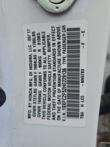 2017 HONDA CIVIC LX - 19XFC2F52HE229136