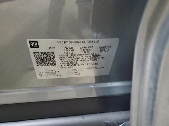 2025 CHEVROLET TRAVERSE Z 1GNEVJRS7SJ138849
