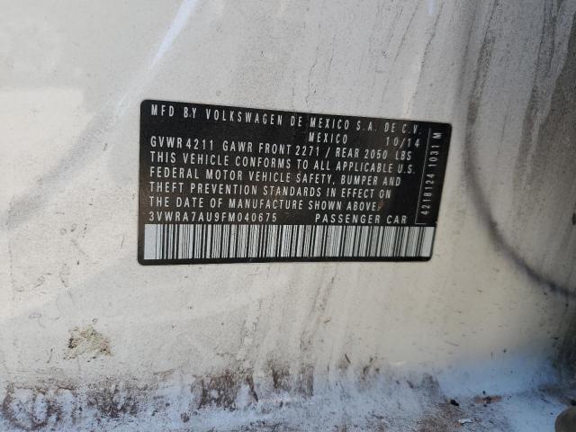 2015 VOLKSWAGEN GOLF TDI 3VWRA7AU9FM040675