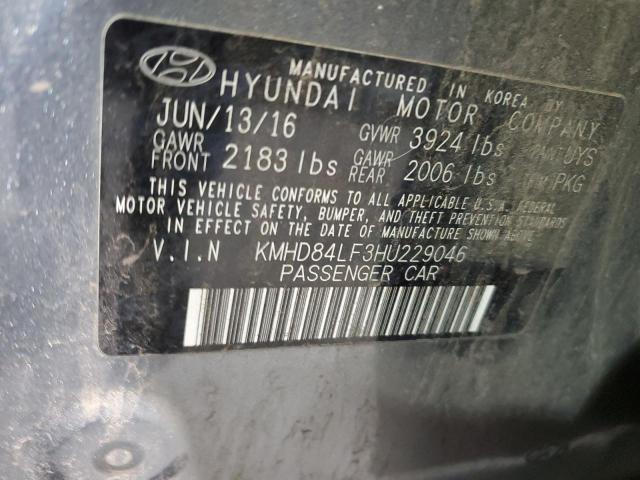 2017 HYUNDAI ELANTRA SE - KMHD84LF3HU229046