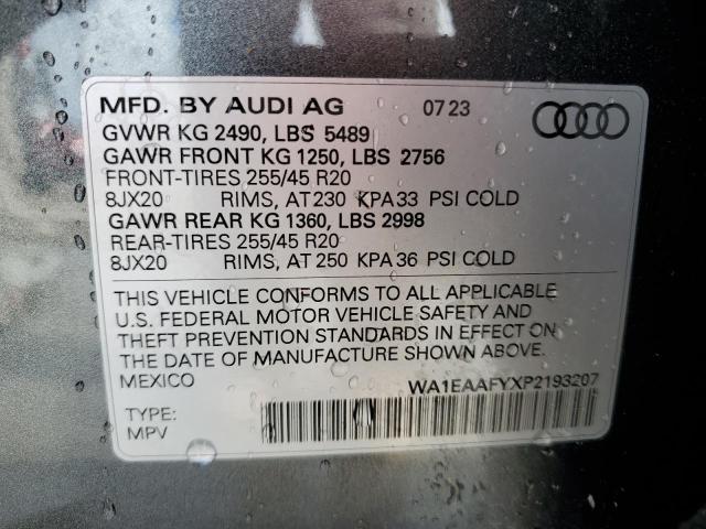 VIN WA1EAAFYXP2193207 2023 AUDI Q5 no.13