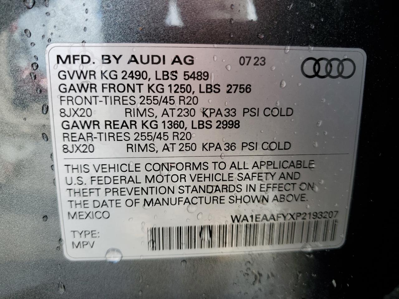 Lot #3027054822 2023 AUDI Q5 PREMIUM