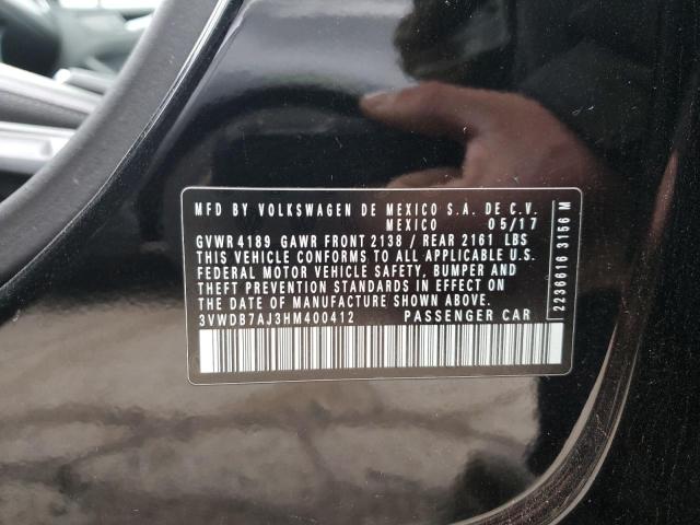 2017 VOLKSWAGEN JETTA SE - 3VWDB7AJ3HM400412