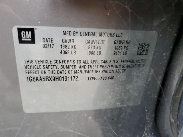 2017 CADILLAC ATS - 1G6AA5RX9H0191172