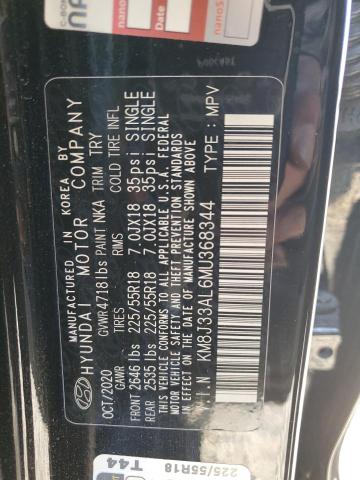 2021 HYUNDAI TUCSON LIM - KM8J33AL6MU368344