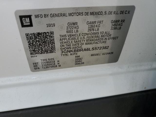 2020 CHEVROLET BLAZER 1LT - 3GNKBBRA6LS572382