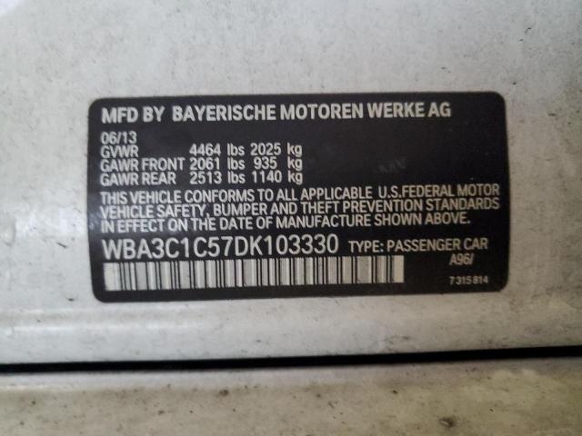 VIN WBA3C1C57DK103330 2013 BMW 3 SERIES no.13