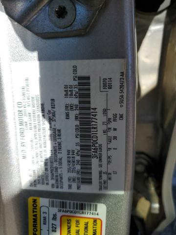 2020 FORD FUSION SEL - 3FA6P0CD1LR177414