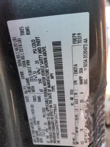 2015 FORD ESCAPE SE - 1FMCU0G76FUC77690