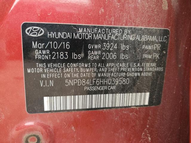 2017 HYUNDAI ELANTRA SE - 5NPD84LF6HH039580
