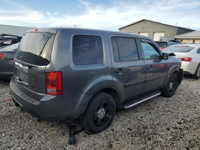 HONDA PILOT LX 2013 gray  gas 5FNYF3H2XDB013449 photo #4