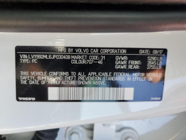 2018 VOLVO S90 T6 INS - LVY992ML6JP030408