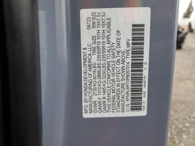 2023 HONDA ODYSSEY SP 5FNRL6H7XPB057014