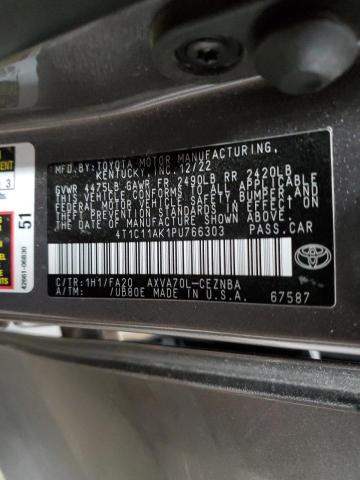 VIN 4T1C11AK1PU766303 2023 TOYOTA CAMRY no.13