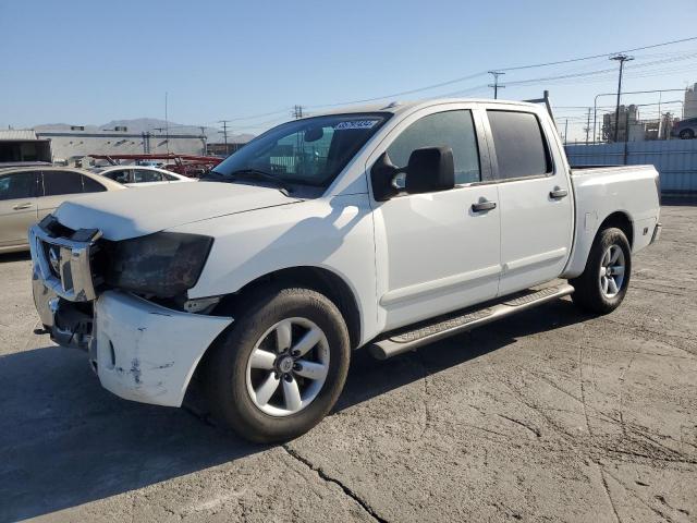 NISSAN TITAN XE 2010 white  gas 1N6AA0ED6AN307770 photo #1