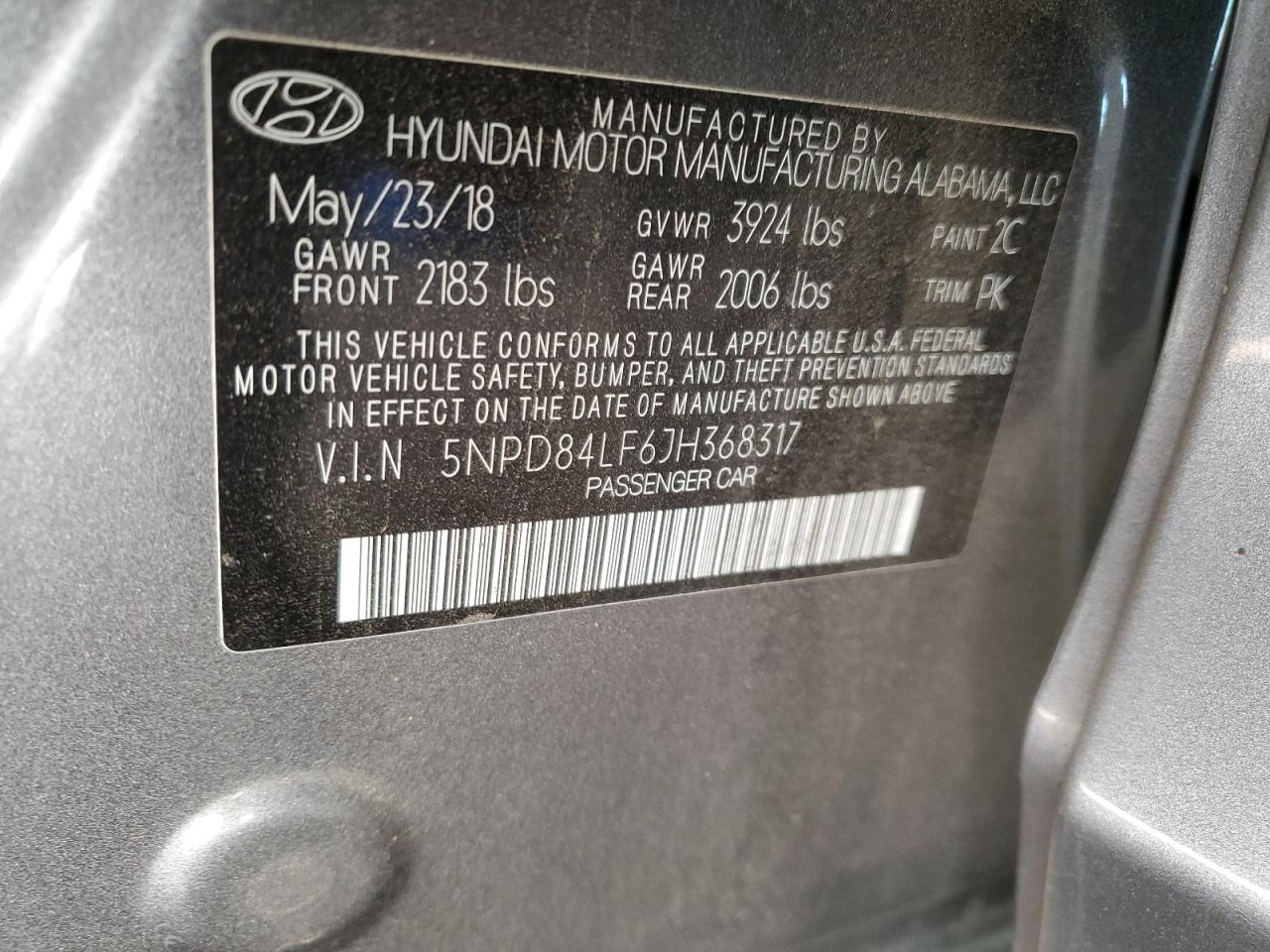 Lot #3024925426 2018 HYUNDAI ELANTRA SE